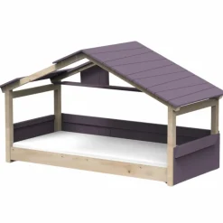 Lit cabane Star Light 3 finition laquée (coloris au choix)