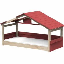 Lit cabane Star Light 3 finition laquée (coloris au choix)