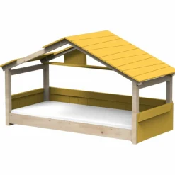 Lit cabane Star Light 3 finition laquée (coloris au choix)