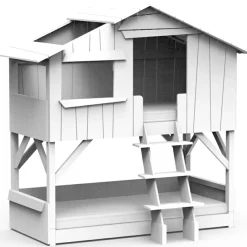 Lit cabane superposé finition laquée (coloris au choix)