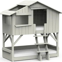 Lit cabane superposé finition laquée (coloris au choix)