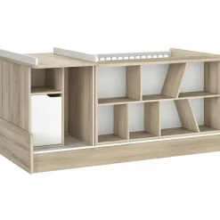 Lit compact évolutif Sacha chêne du bocage sans tiroir (70 x 140 cm)