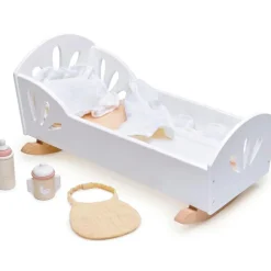 Lit de poupée à bascule cygne