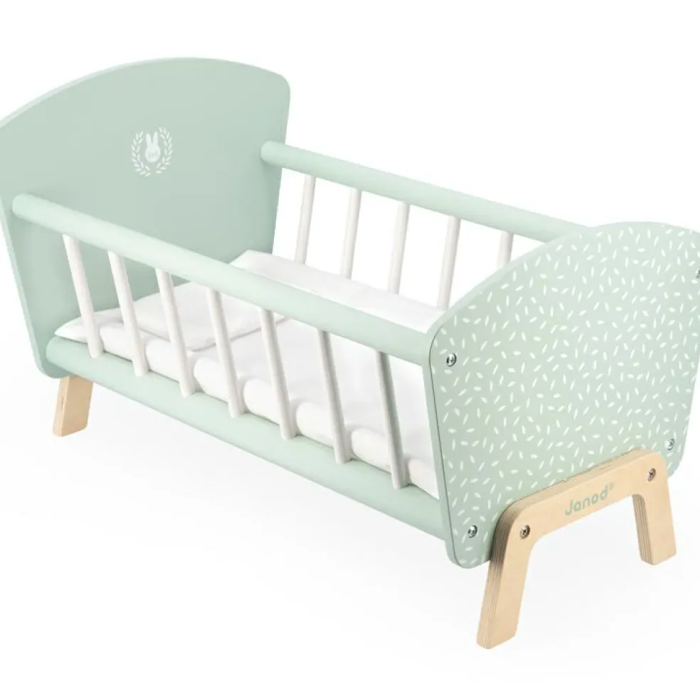 Lit en bois Zen pour poupée