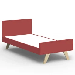 Lit junior Madavin avec pieds en bouleau coloris au choix (90 x 200 cm)