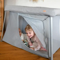 Lit parapluie 3 en 1 Eazy sleep Gris chiné et Galet