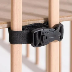 Lit pliant en bois Mayla Naturel (60 x 120 cm)