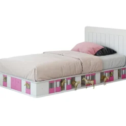 Lit stable 1 côté finition laquée (coloris au choix)