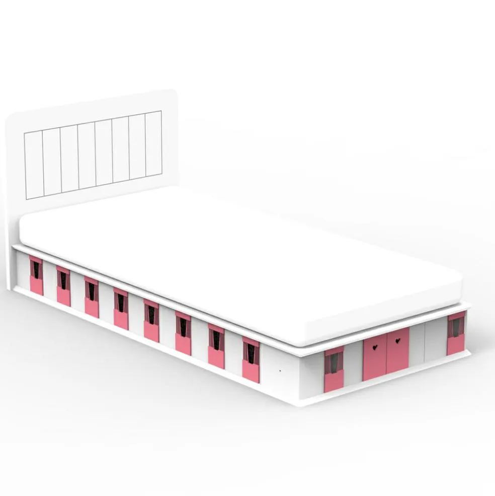 Lit stable 2 côtés finition laquée (coloris au choix)