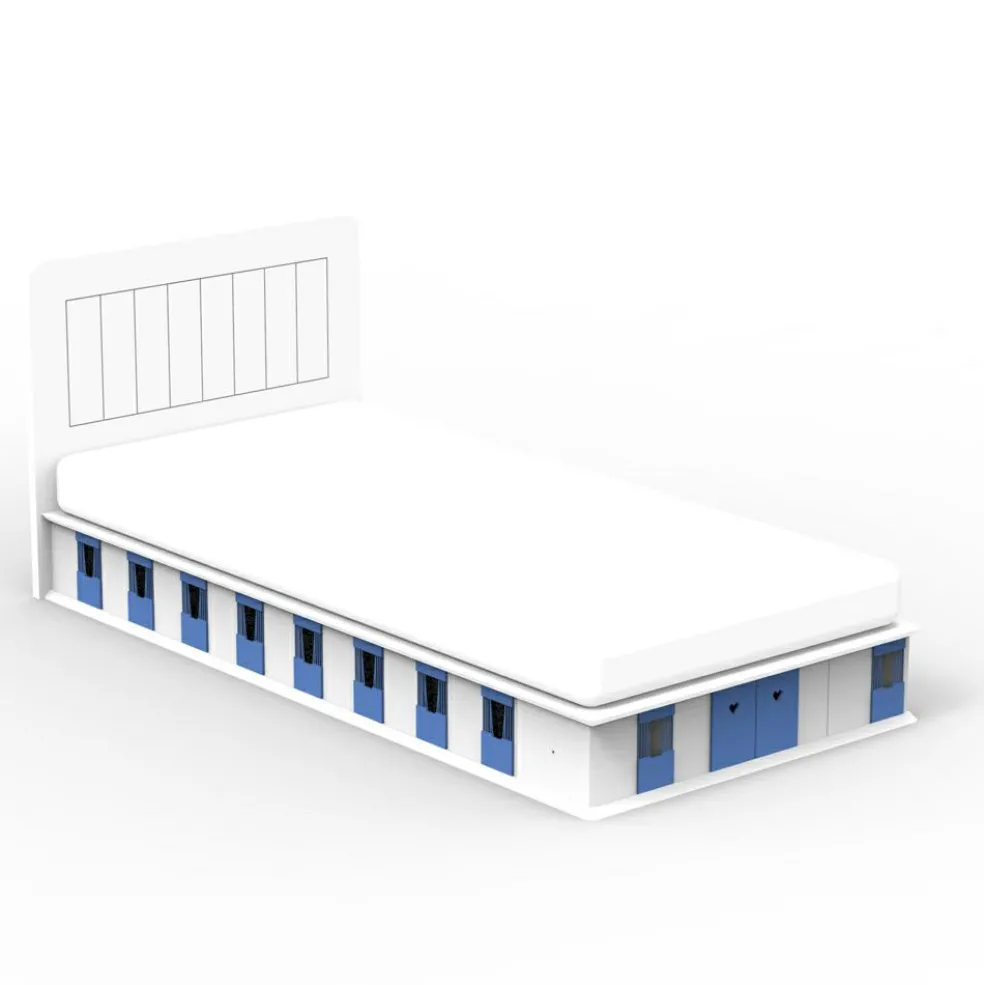 Lit stable 2 côtés finition laquée (coloris au choix)