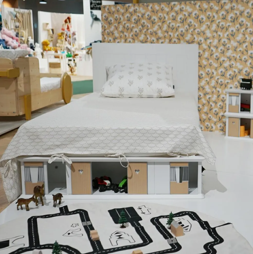 Lit stable 2 côtés finition laquée (coloris au choix)