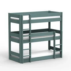 Lit superposé Dominique triple 196 cm coloris au choix (90 x 200 cm)