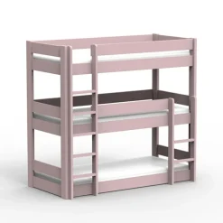 Lit superposé Dominique triple 196 cm coloris au choix (90 x 200 cm)