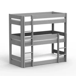 Lit superposé Dominique triple 196 cm coloris au choix (90 x 200 cm)