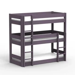 Lit superposé Dominique triple 196 cm coloris au choix (90 x 200 cm)