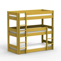 Lit superposé Dominique triple 196 cm coloris au choix (90 x 200 cm)