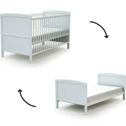 Lit évolutif en bois de hêtre Essentiel blanc (70 x 140 cm)