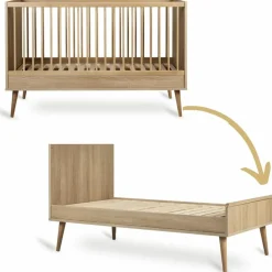 Lit évolutif Flow Honey Ash (140 x 70 cm)