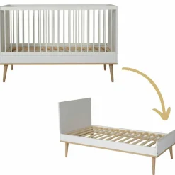 Lit évolutif Flow White-Oak (140 x 70 cm)