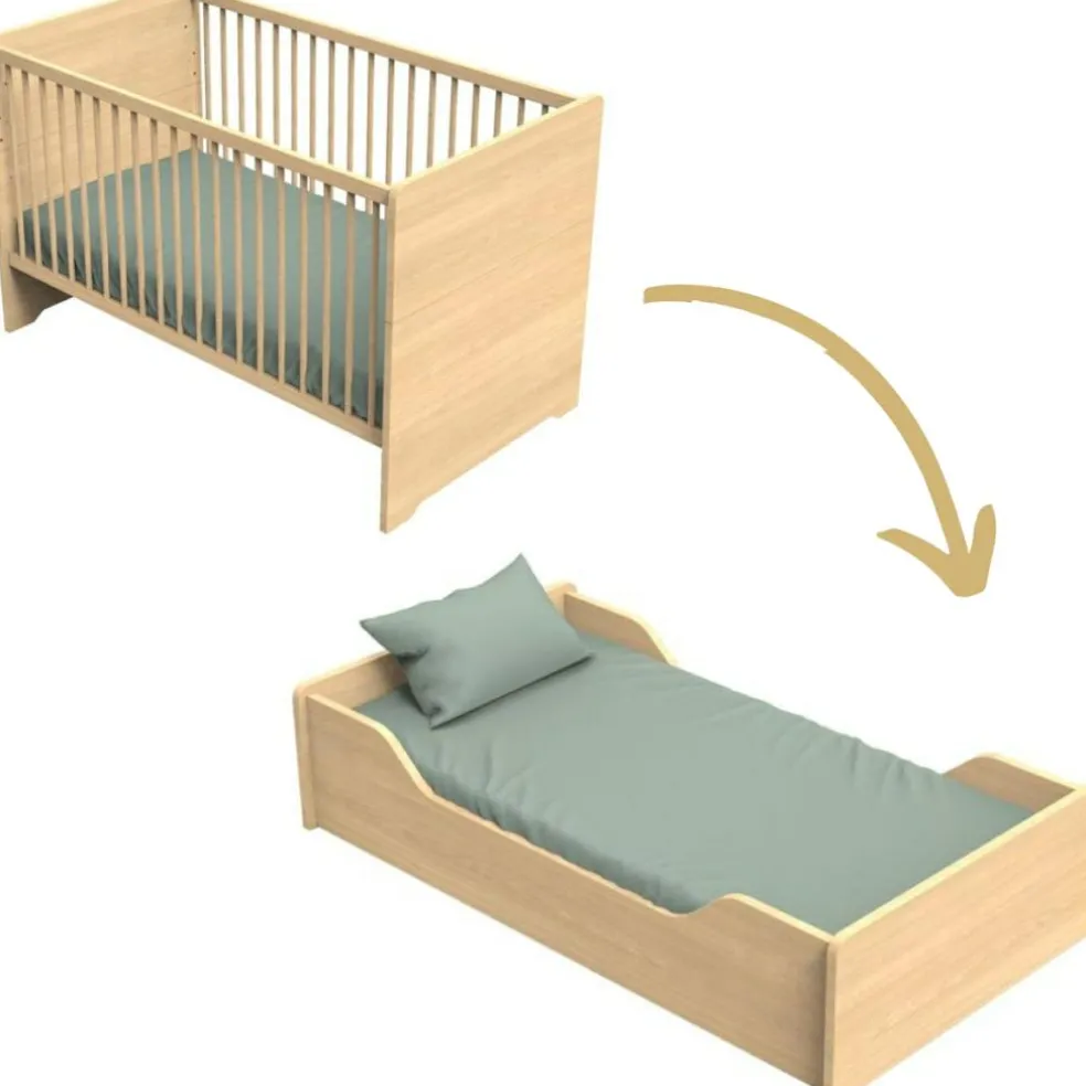 Lit évolutif Little big bed Cannelle (70 x 140 cm)