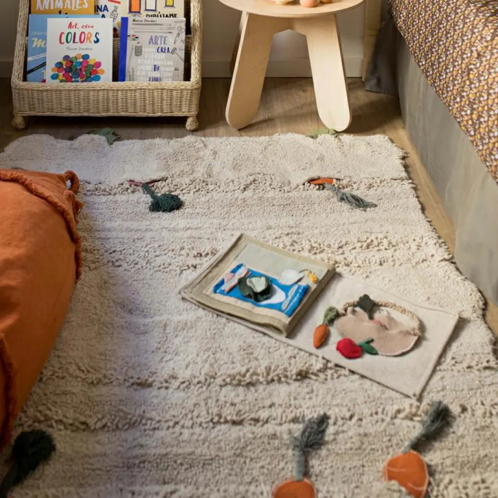 Livre bébé en coton Cool kids eat healthy x Oli & Carol (30 x 27 cm)