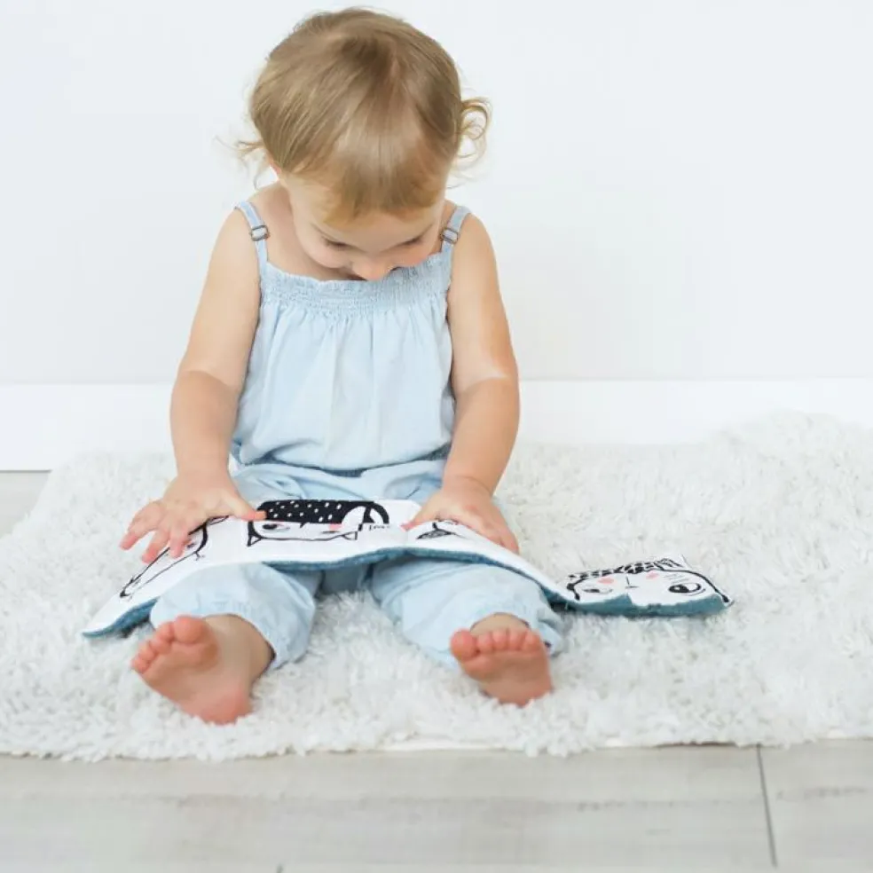 Livre bébé en tissu accordéon Jardin