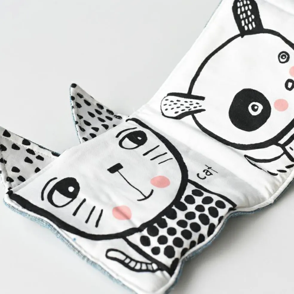 Livre bébé en tissu accordéon Jardin