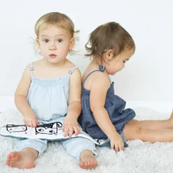 Livre bébé en tissu accordéon Jardin