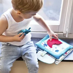 Livre bébé en tissu Papa t'es où