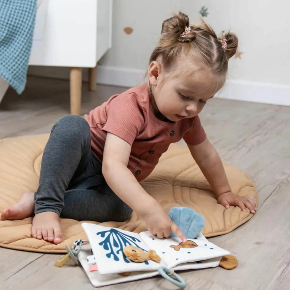 Livre bébé en tissu poissons Sea friends