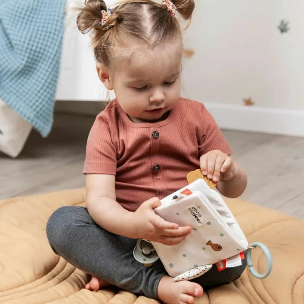 Livre bébé en tissu poissons Sea friends