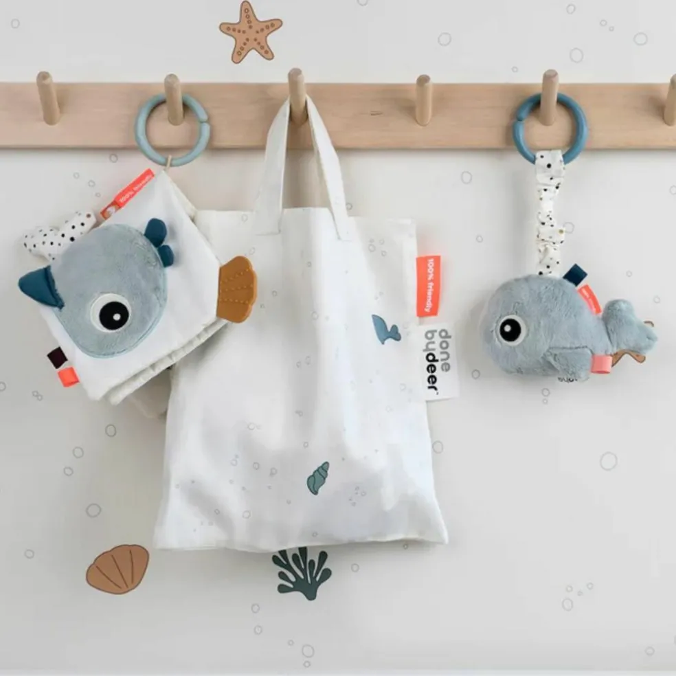 Livre bébé en tissu poissons Sea friends