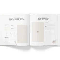 Livre de grossesse 9 mois à t'attendre (124 pages)