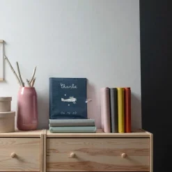 Livre de naissance bleu pétrole 88 pages (personnalisable)