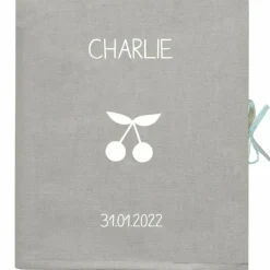Livre de naissance gris clair 88 pages (personnalisable)