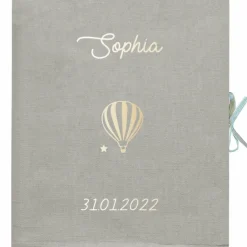 Livre de naissance gris clair 88 pages (personnalisable)