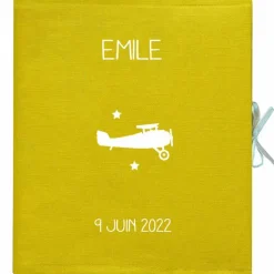 Livre de naissance jaune 88 pages (personnalisable)