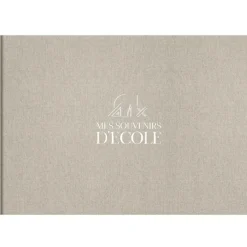 Livre Souvenirs d'école en lin (8 périodes scolaires)