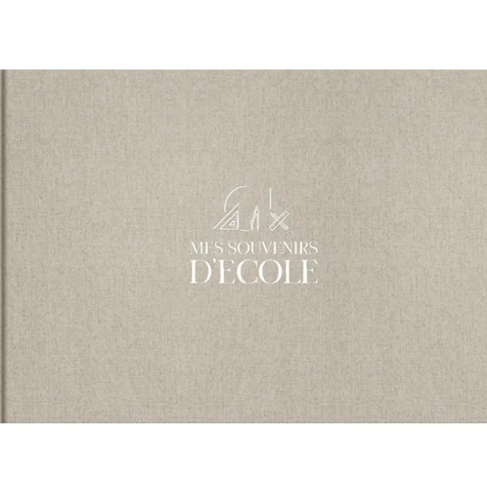 Livre Souvenirs d'école en lin (8 périodes scolaires)