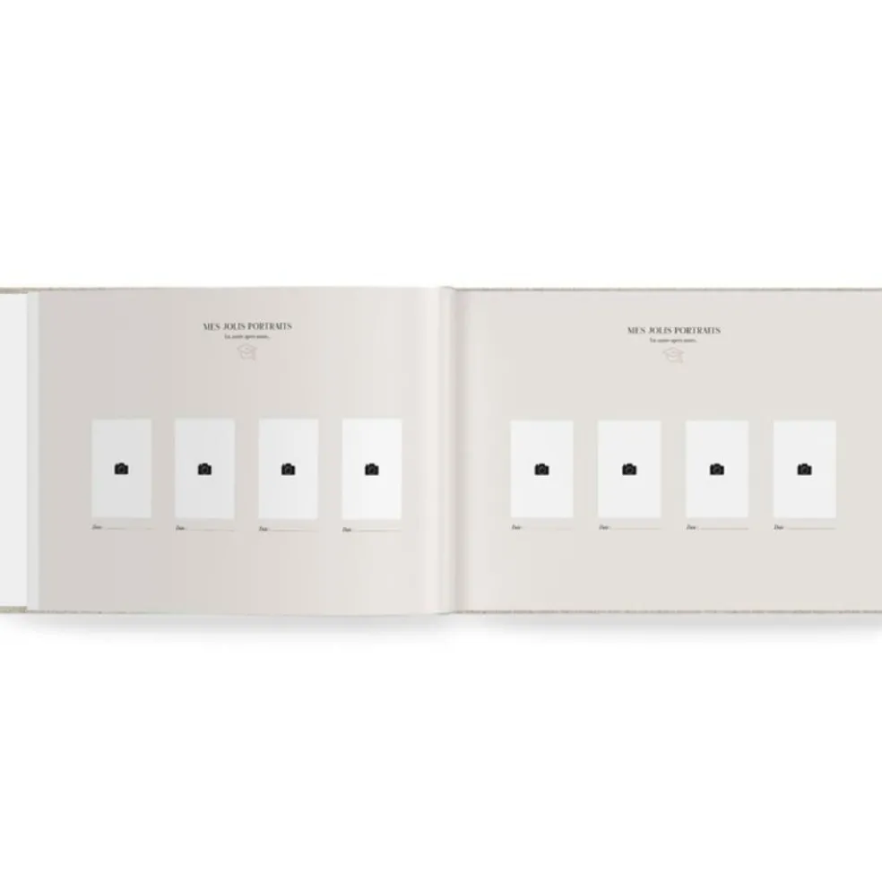 Livre Souvenirs d'école en lin (8 périodes scolaires)