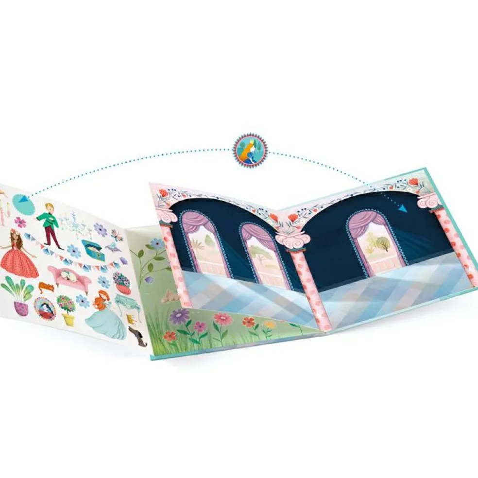 Livret avec stickers repositionnables La vie au château