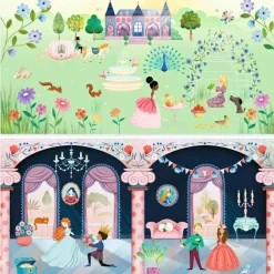 Livret avec stickers repositionnables La vie au château