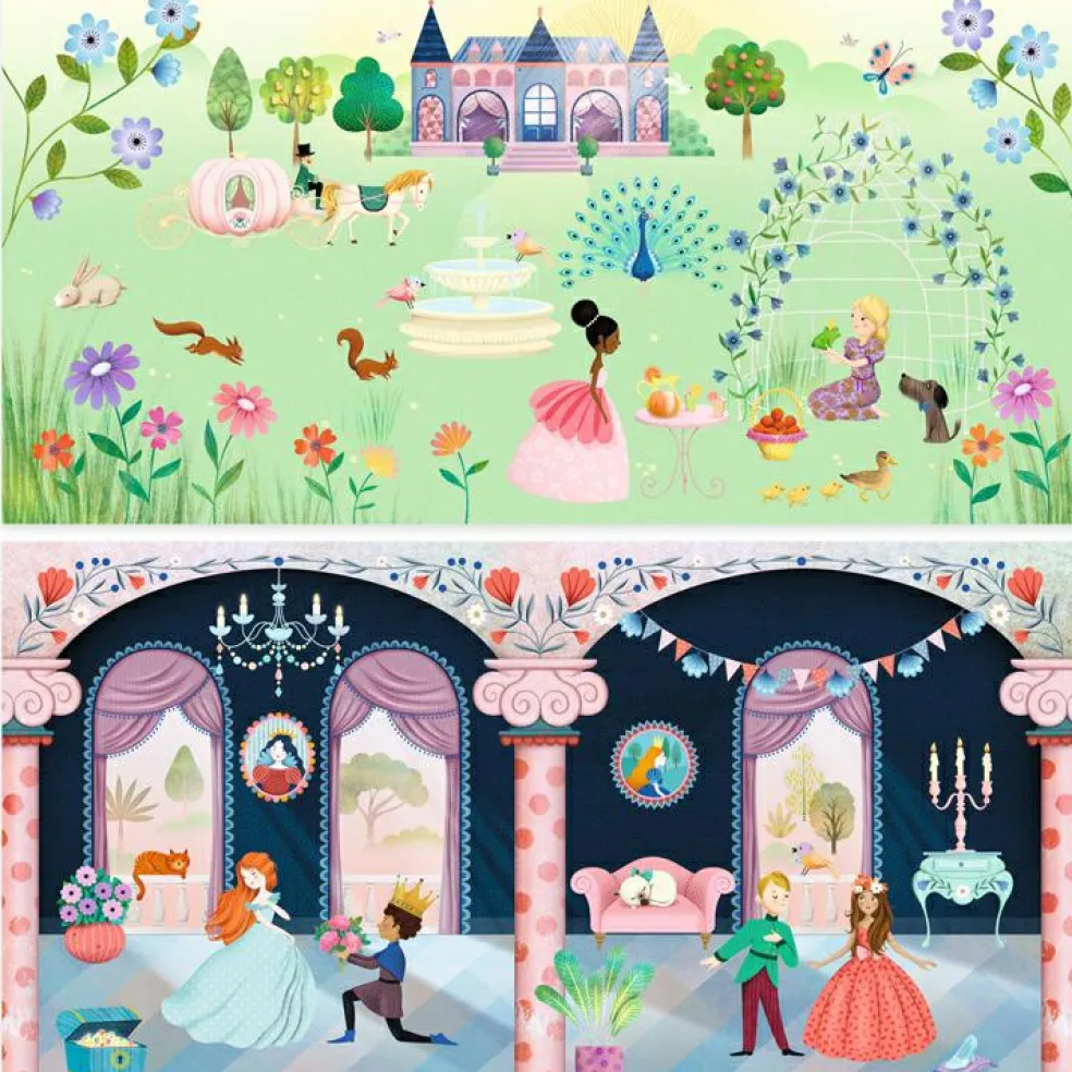 Livret avec stickers repositionnables La vie au château