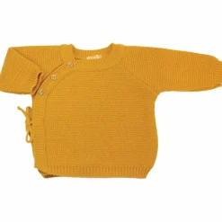 Lot brassière, bonnet et chaussons Moutarde (0-1 mois)