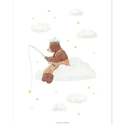 Lot de 4 affiches Hot-air balloons