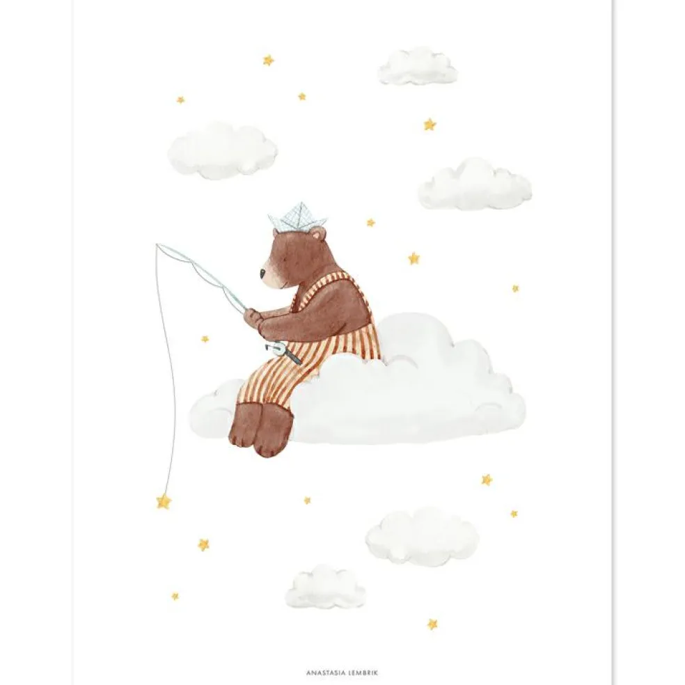 Lot de 4 affiches Hot-air balloons