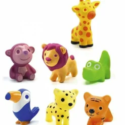 Lot de 7 animaux en plastique Troopo-savana