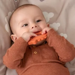 Lot de 2 anneaux de dentition Deer friends papaye et sable