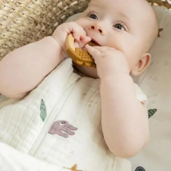 Lot de 2 anneaux de dentition Deer friends moutarde et rose