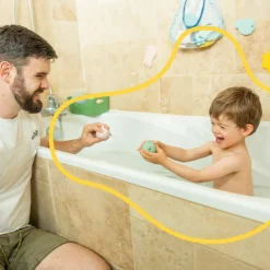 Lot de 4 aspergeurs de bain en silicone